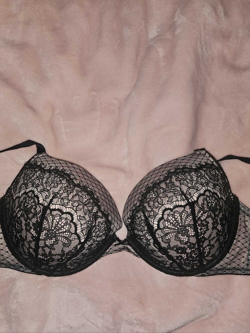 Classic Black Lace Push-Up Bra - Women Intimates & Sleepwear